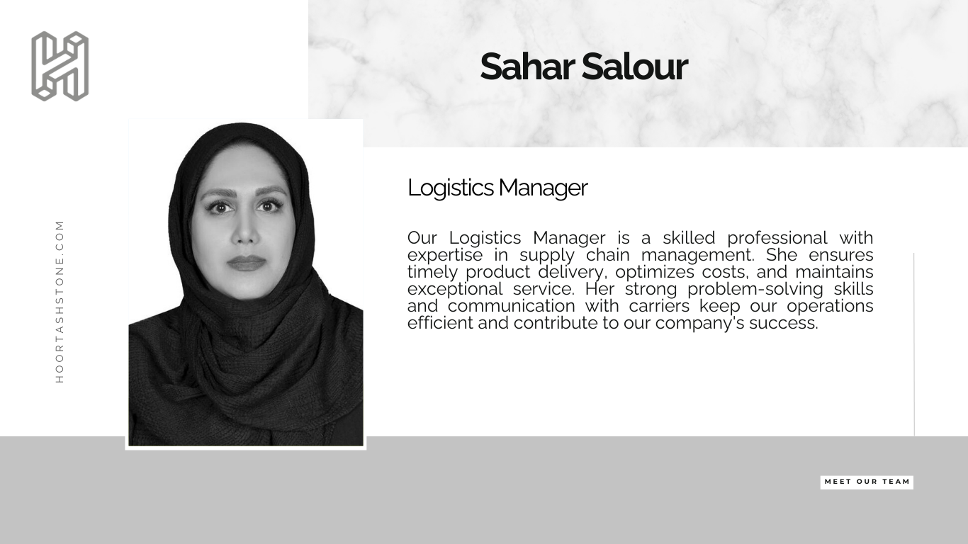 Introducing the Logistics Manager of Hoortash Stone